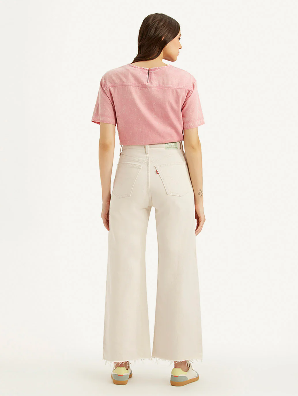 women's black loose fit low rise jeans